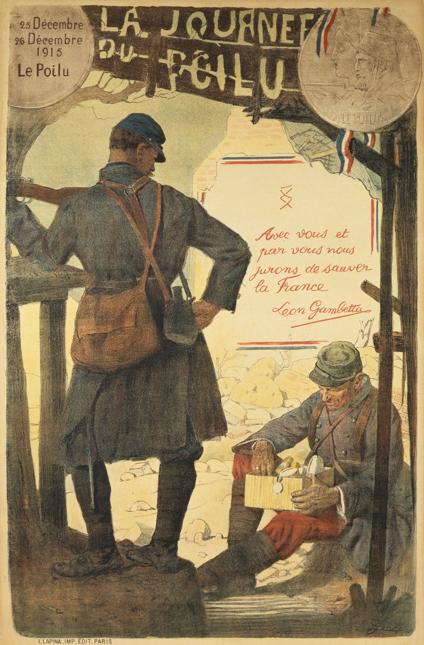 1915年12月25日〜26日、ポイルの日、1915年 作： フランス語学校
