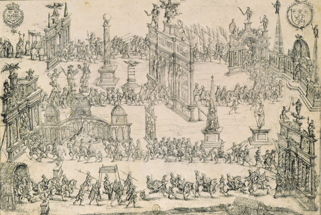 アンリ4世（1553-1610）のリヨンへの入り口、1595年9月4日 作： フランス語学校