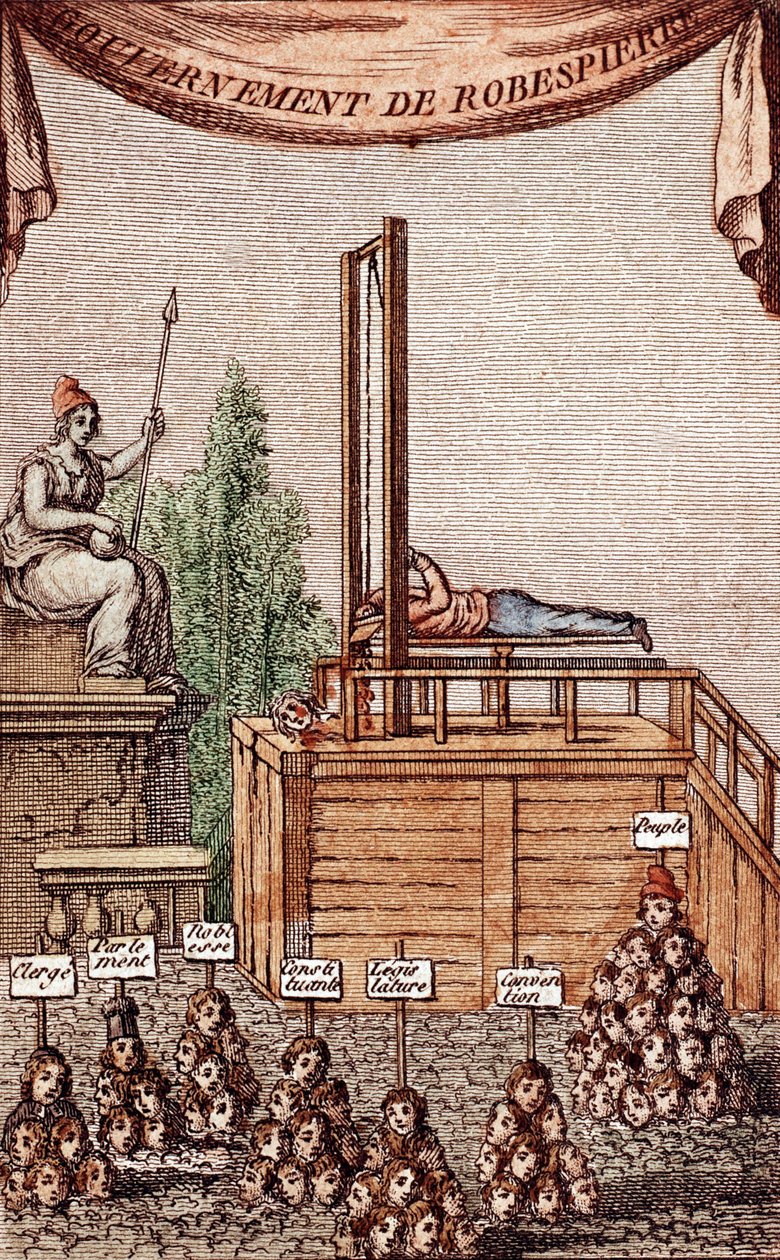 1794年7月28日のロベスピエールの処刑 作： フランス語学校