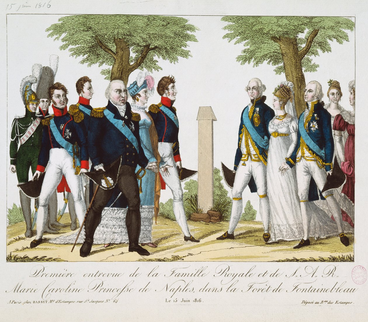 1816年6月15日、1816〜30、1816〜30（色付きのengr） 作： フランス語学校