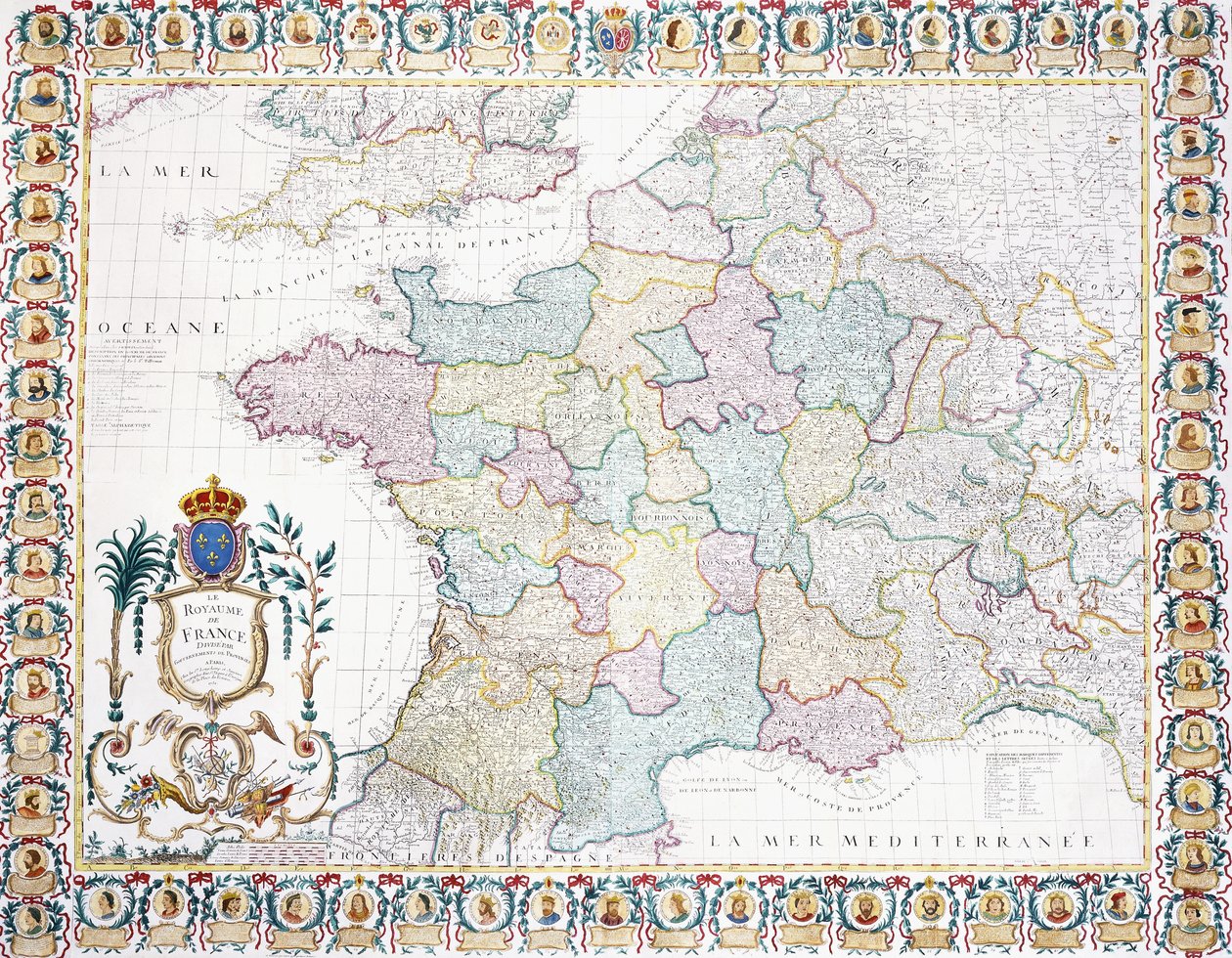 フランス王国は地方政府に分かれ、1751年 作： フランス語学校