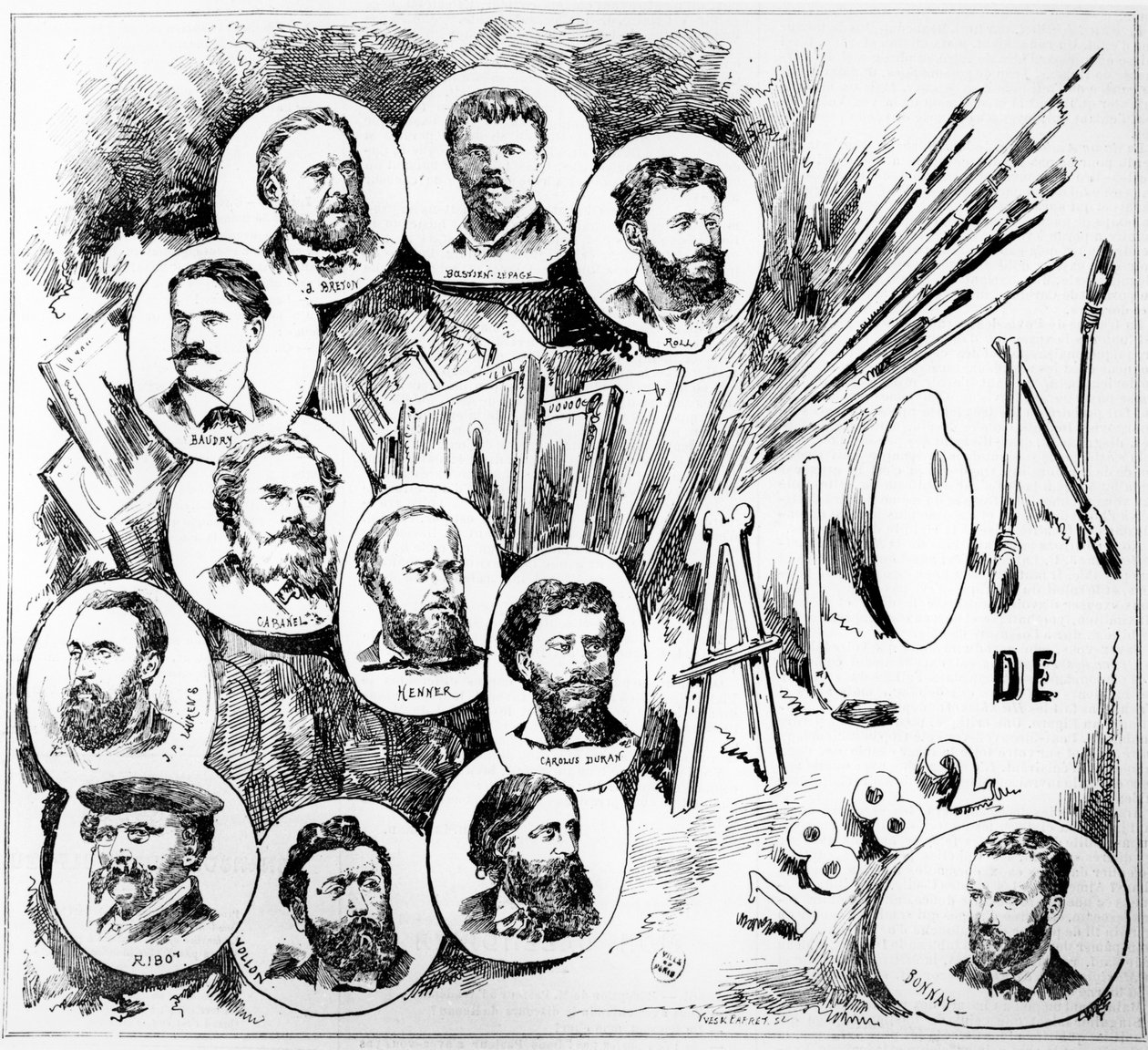 1882年のパリサロン 作： フランス語学校