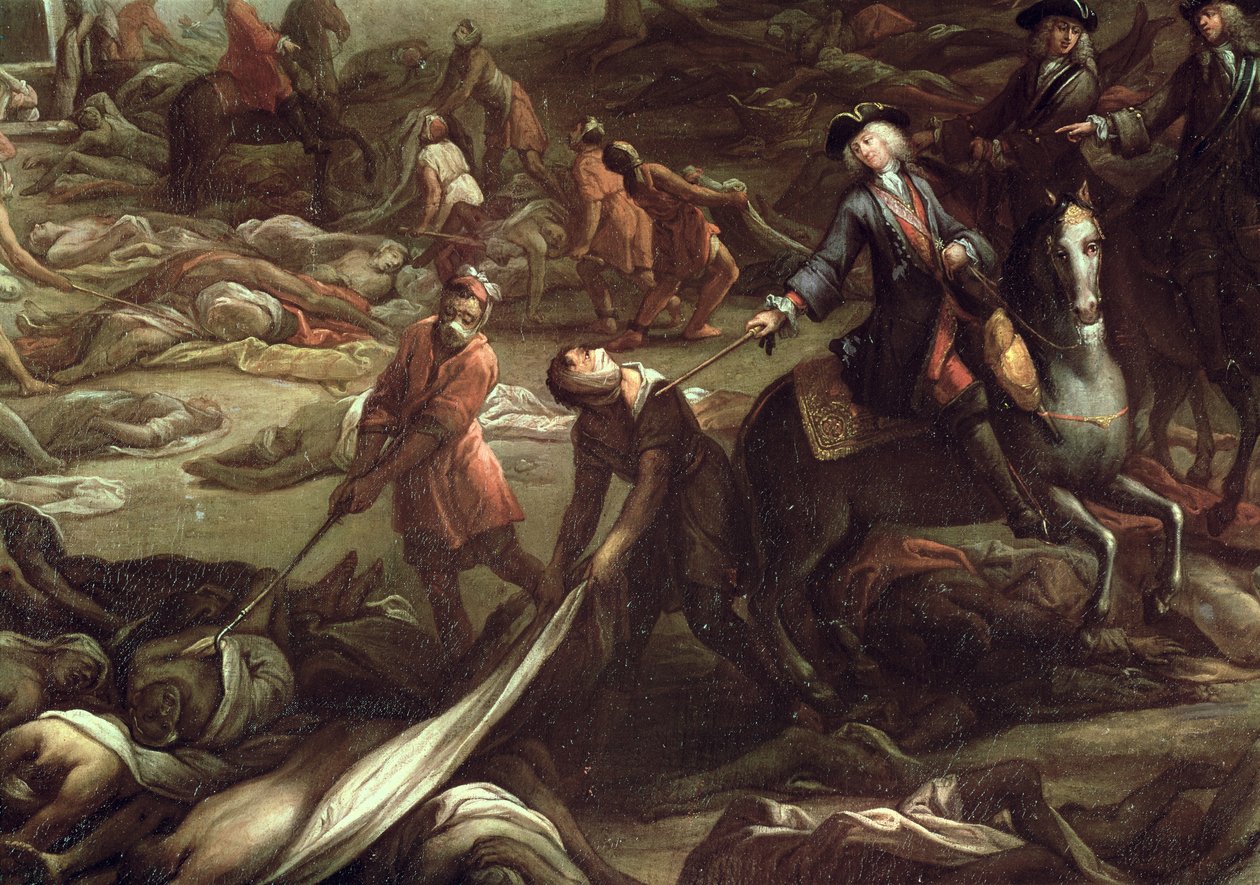 1720年のマルセイユのペスト（キャンバスに油彩）（詳細） 作： フランス語学校