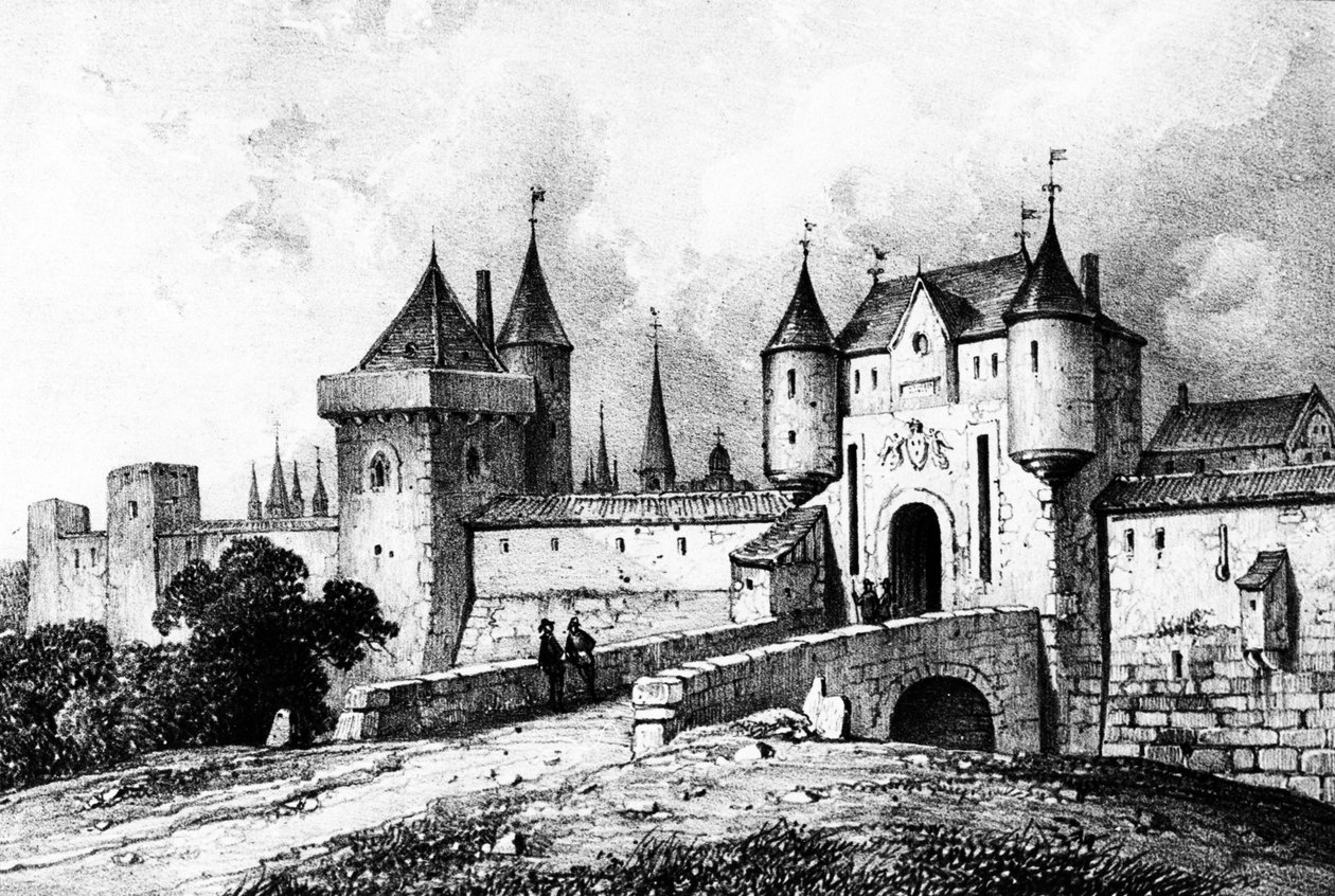 13世紀のパリのポルトサントノレ 作： フランス語学校