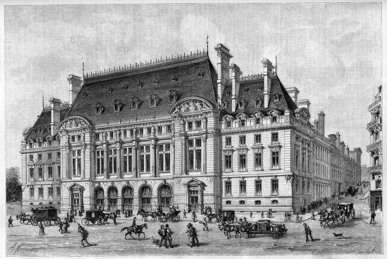 ソルボンヌ大学は1887年にエコール通りから改築されました。 作： フランス語学校