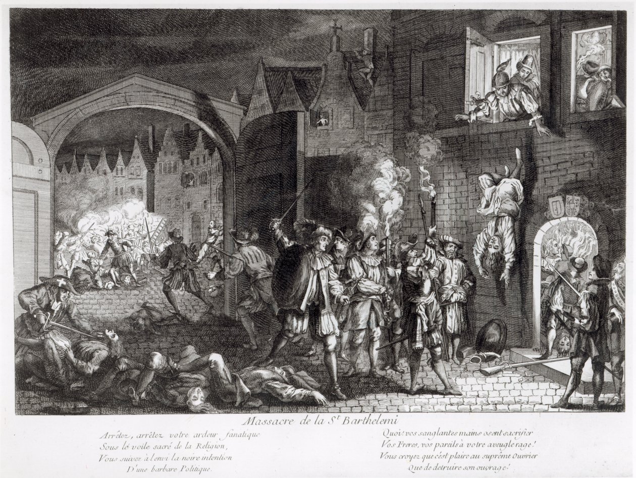 聖バーソロミューの日虐殺、1572年 作： フランス語学校