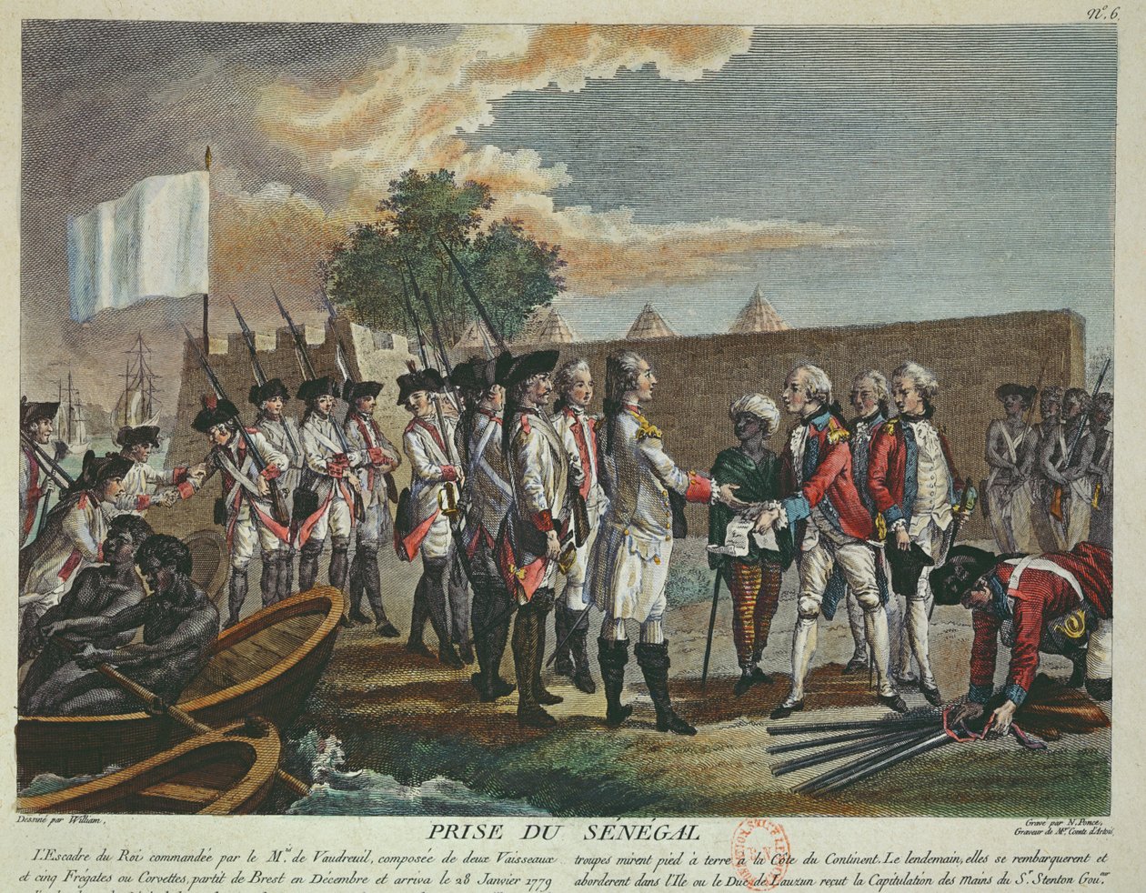 1779年のアメリカ独立戦争中の1779年のフランスによるセネガルの占領 作： フランス語学校