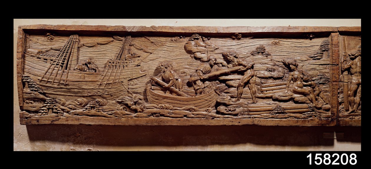 ブラジルからの木材貿易、1550年頃（木材） 作： フランス語学校