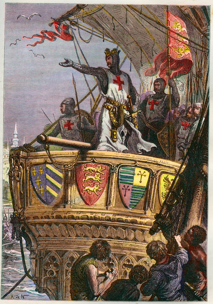 Tres Sainte Terre, je commend you to the care of the Almighty - Third Crusade:Richard I Heart of Lion (1157-1199) en Crusade pour la terre Sainte 作： フランス語学校