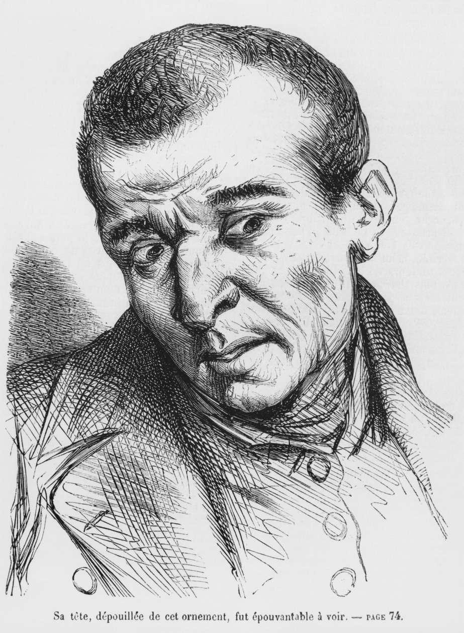 ヴォトリンは逮捕され、識別されました。1867年に発表されたオノレドバルザックによるスプレンドゥールエミゼレスデクルティサーヌのイラスト 作： フランス語学校