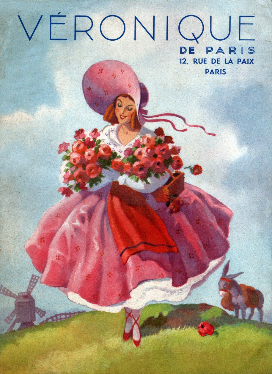 ヴェロニクのドレス。 1920年頃（彫刻） 作： フランス語学校
