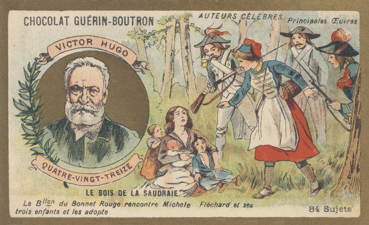 ヴィクトル・ユーゴー（1802-1885）フランスの詩人、劇作家、作家、小説家、小説「九十三間堂」の作者（1874年 作： フランス語学校