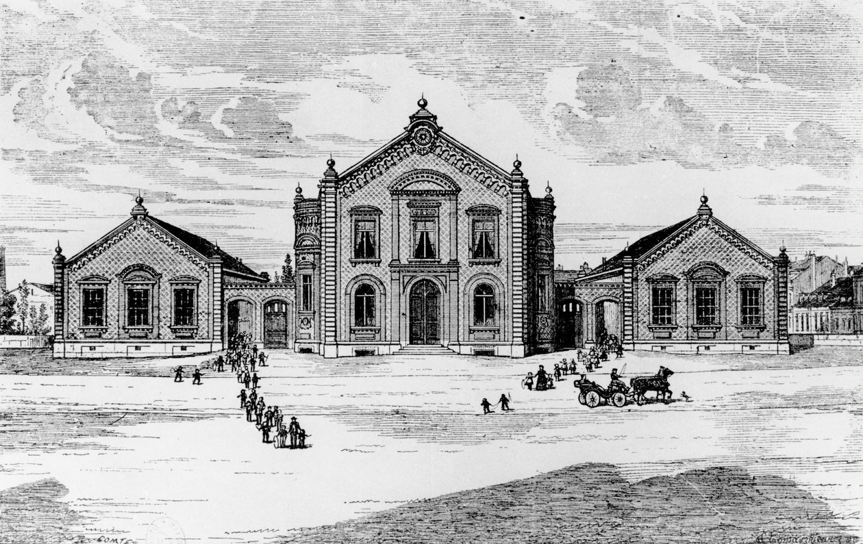 ジャンヌバティストアンドレゴダン（1817-88）、Solutions Socialesによる学校と劇場、ギーズの家族の視点、1871年、パリ 作： フランス語学校