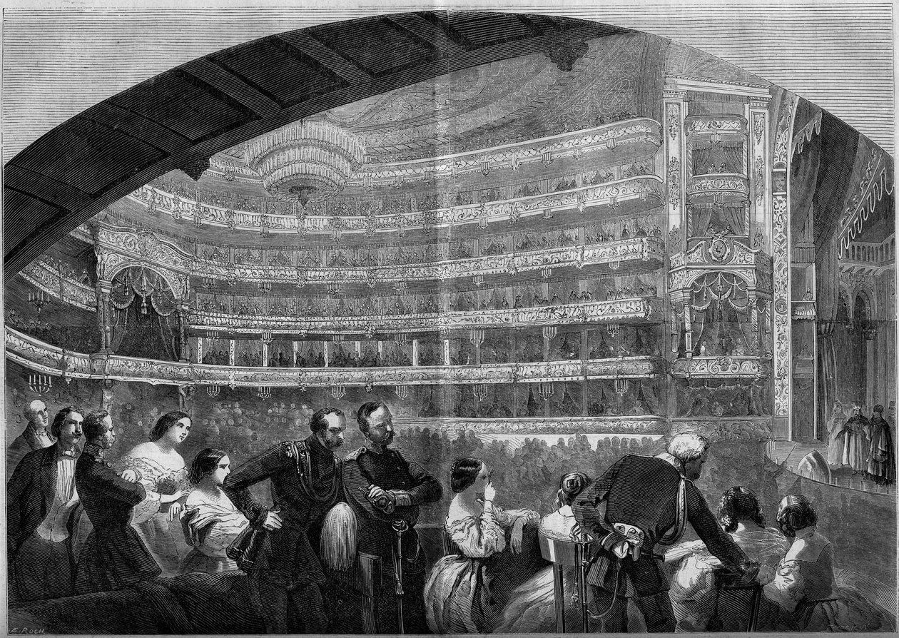 帝国劇場のホールの様子（ロシア・モスクワ 作： フランス語学校