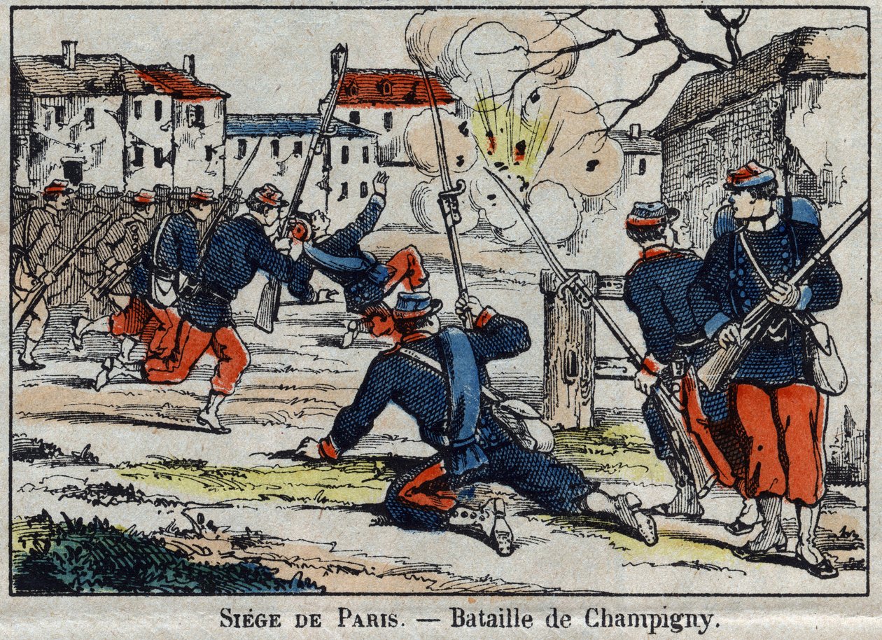 1870年のフランスとプロイセンの戦争：1870年11月30日から12月2日までのChampignyの戦いまたはVilliersの戦い。 作： フランス語学校