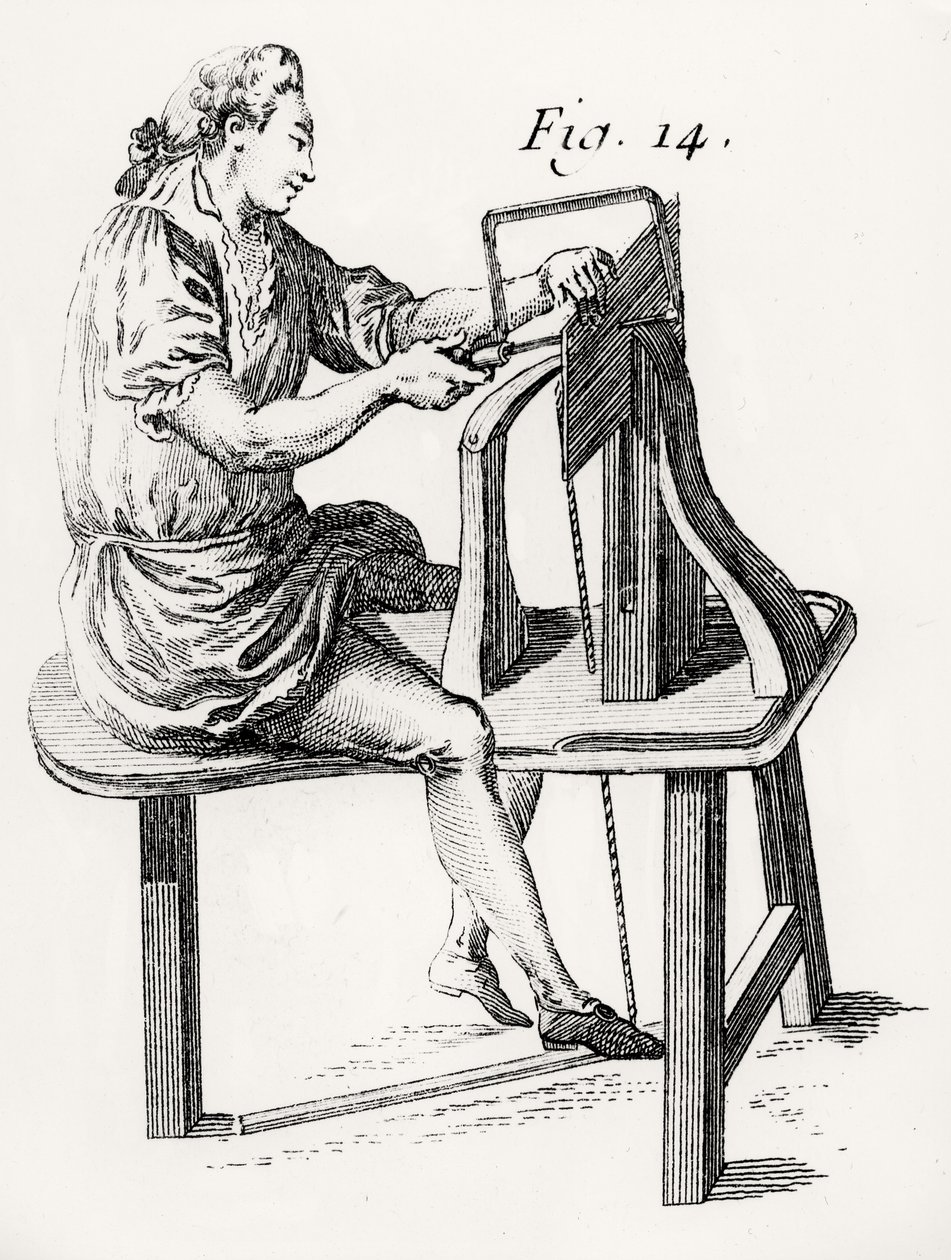 アンドレジェイコブルーボのLArt du Menuisierのパブ。 1769-74 作： フランス語学校