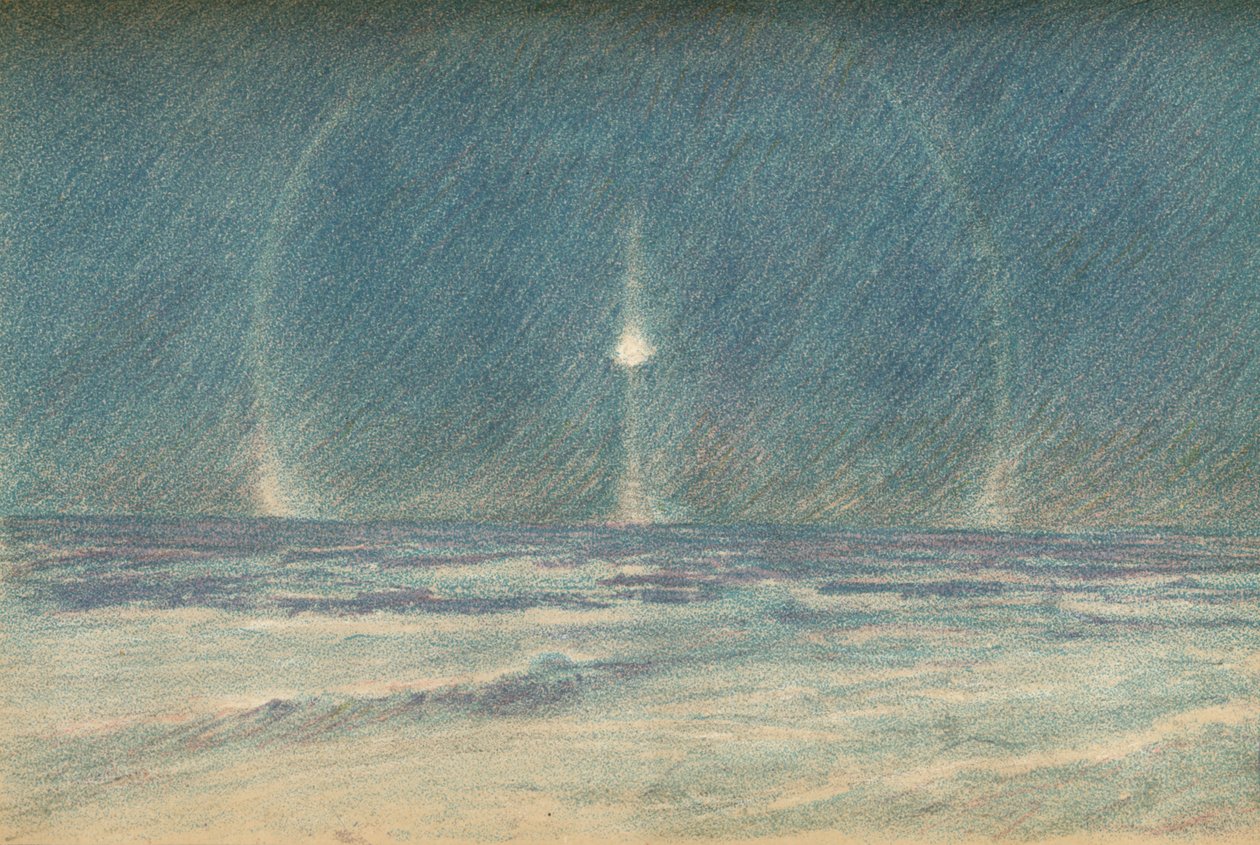 北極夜の光現象、1893年11月22日、1897年。 作： フリチョフ・ナンセン