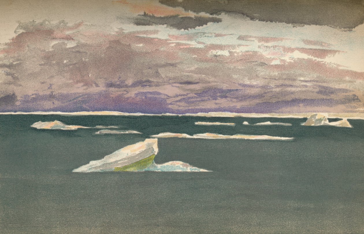 Off the Edge of the Ice-Gathering Storm、1893年9月14日、1897年 作： フリチョフ・ナンセン