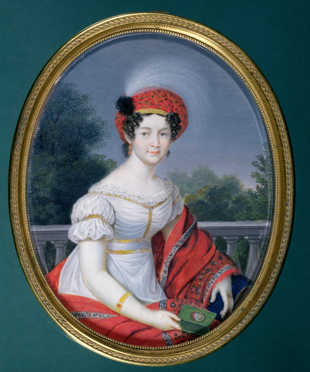 キャサリン・パウロフナ、ロシア大公爵、ヴュルテンベルク女王（1788-1819）（ミニチュア） 作： フリードリヒ・フライシュマン