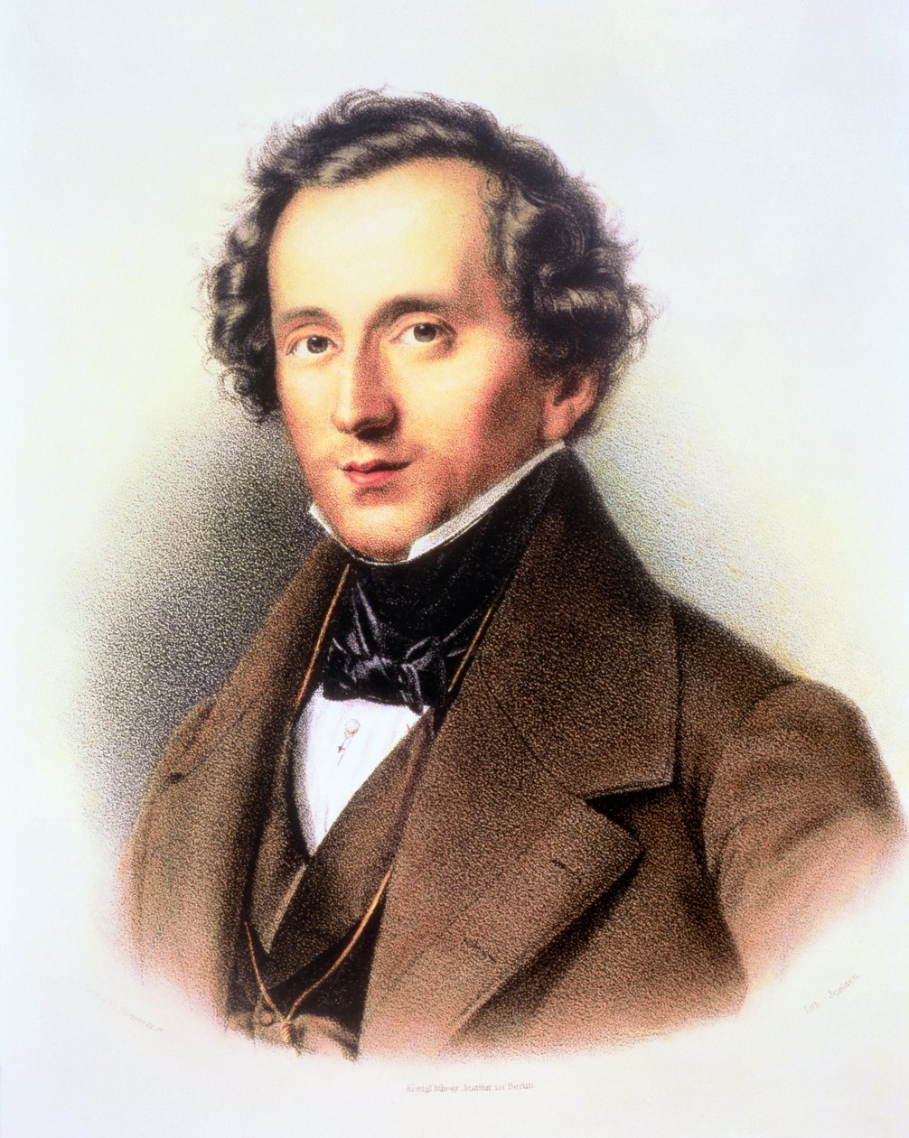 フェリックス・メンデルスゾーンの肖像（1809-47） 作： フリードリヒ・ジェンツェン