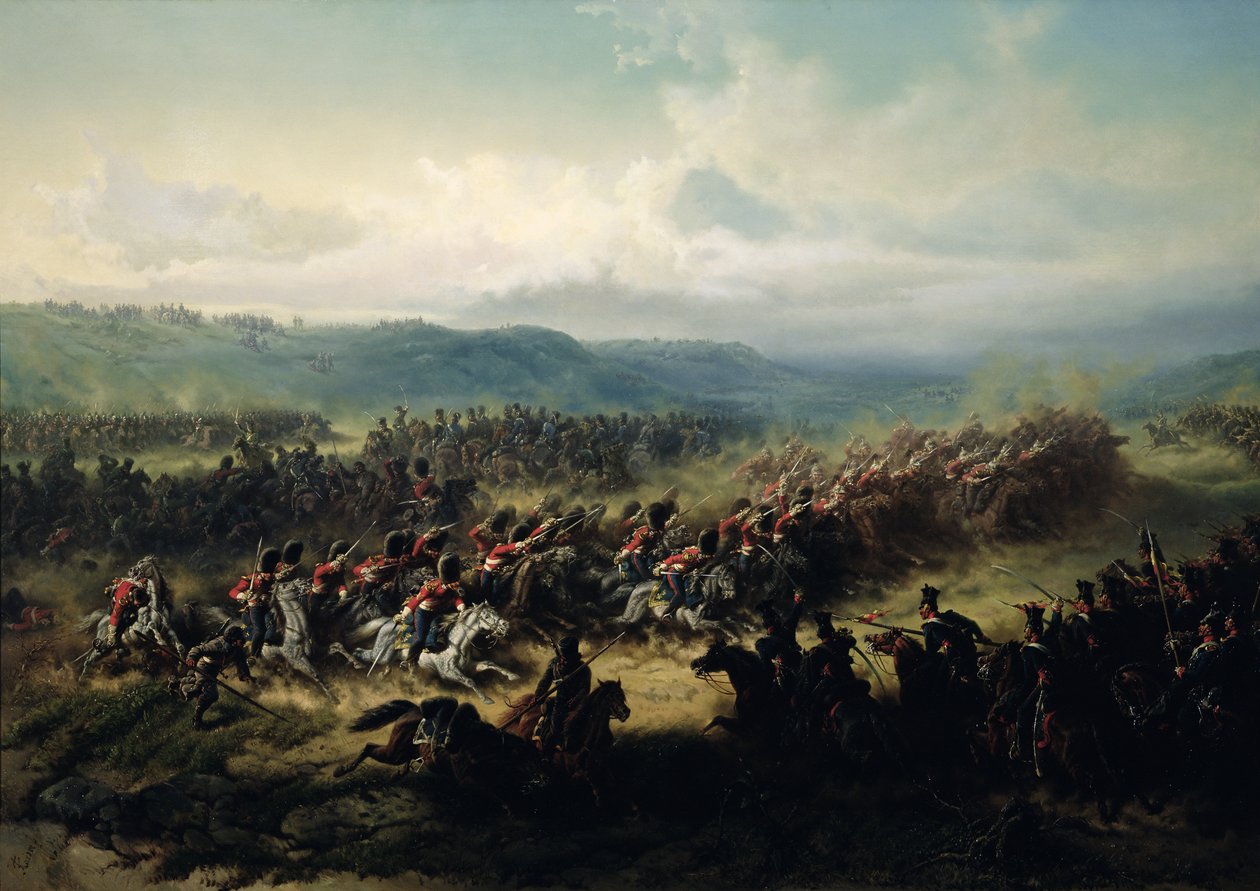 軽旅団の任務、1854年10月25日 作： フリードリヒ・カイザー