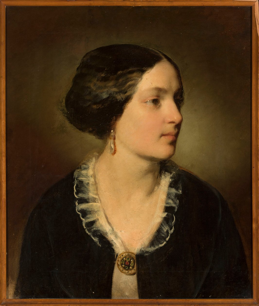 カタリナ・ブランicki・ポトツキア（1825-1907）の肖像画 作： フリードリヒ・フォン・アメルリング
