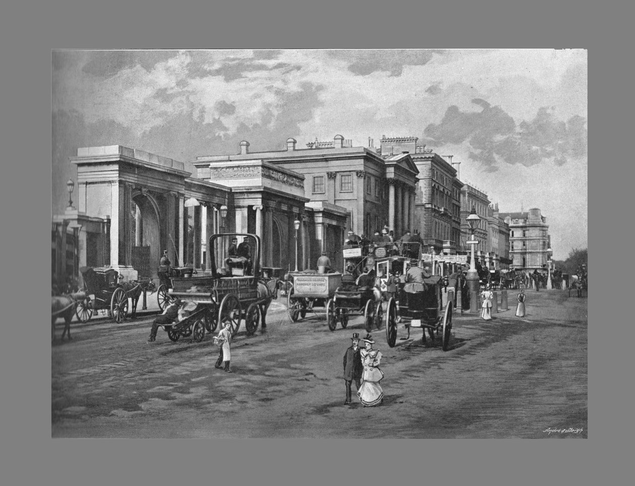 ハイドパークコーナー、ロンドン、c1900 作： フリスとCo