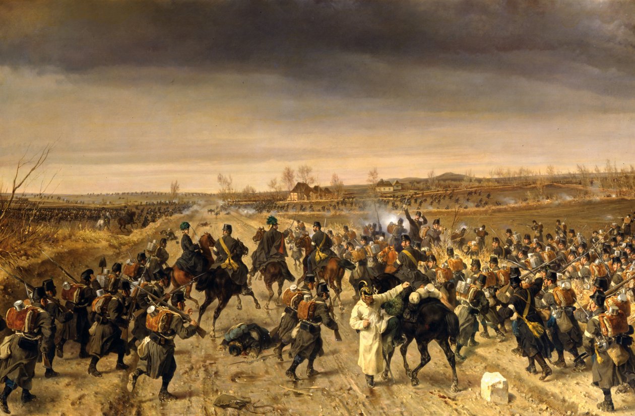 1864 年 2 月 3 日のオーバーセルクの戦い 作： フリッツ・アレマンド