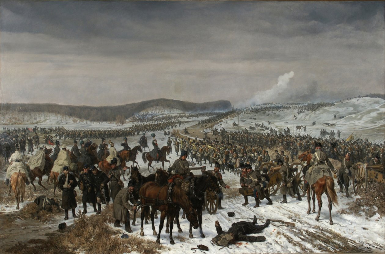 1864 年 2 月 6 日のオーフェルゼーの戦い 作： フリッツ・アレマンド