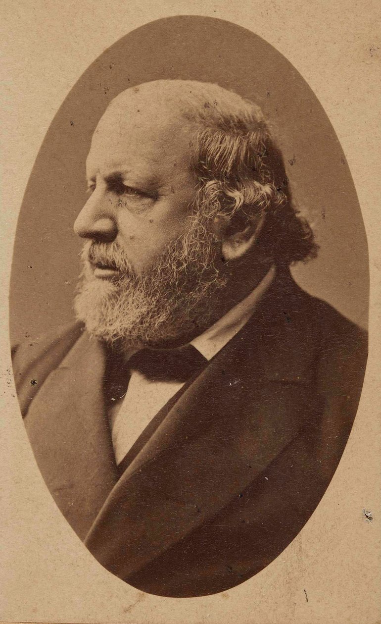 作曲家フェルディナンド・フォン・ヒラーの肖像 1811-1885年、c. 1880年。 作： フリッツ・ルックハルト