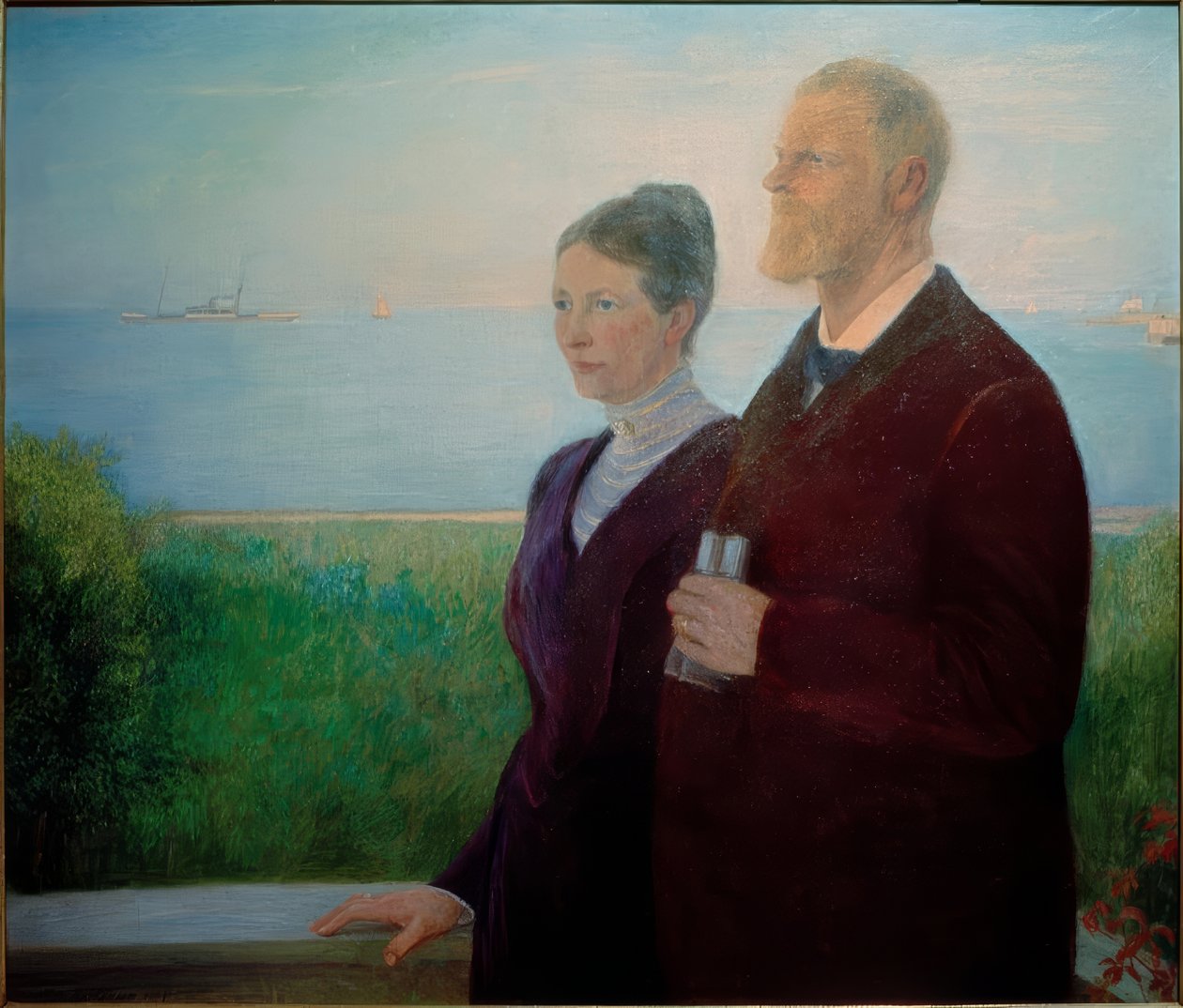 二重肖像画（ヴェーマン） 作： フリッツ・マッケンセン