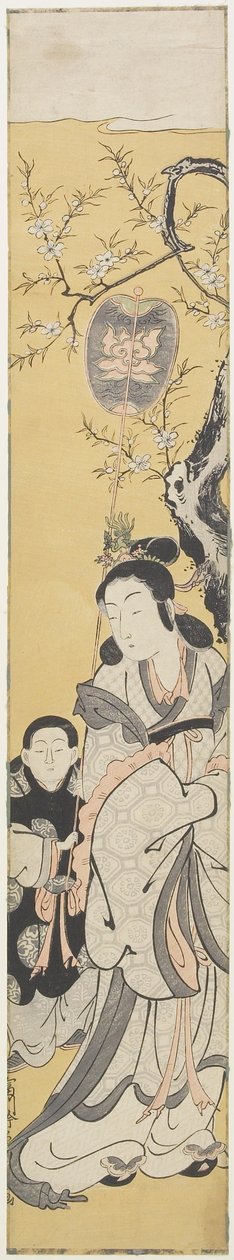 Xiwangmu（西の女王マザー）とアテンダント、1764年頃（カラー木版画） 作： 富川房信