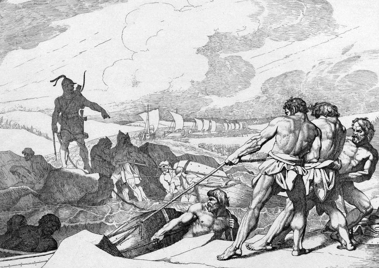 1839年以前のコンスタンティノープルに対するノヴゴロドのオレグキャンペーン 作： フョードル・アントノヴィッチ・ブルーニ