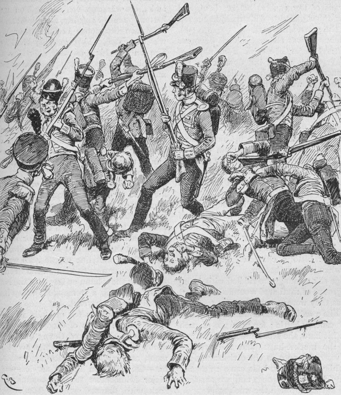 すべてのフォーメーションが失われ、各人が自分のために戦った、1902 作： GB