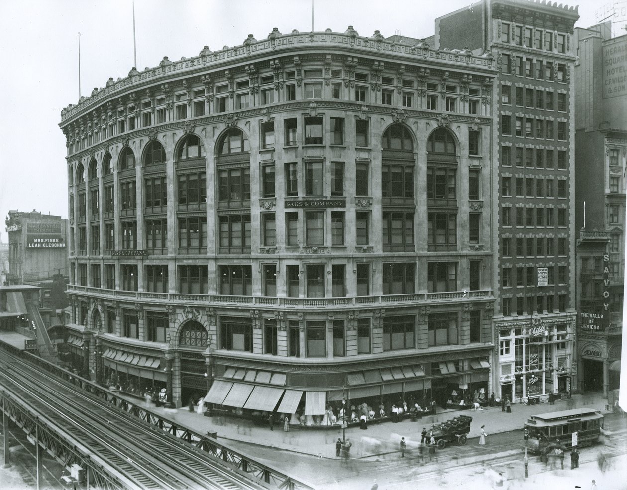 Saks und Companyデパート、ニューヨーク（ゼラチンシルバー写真） 作： GPホールと息子