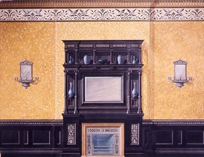 フロント応接室のデザイン、No.1 Grosvenor Crescent、ロンドン、c.1850 作： G.ハッチンソン
