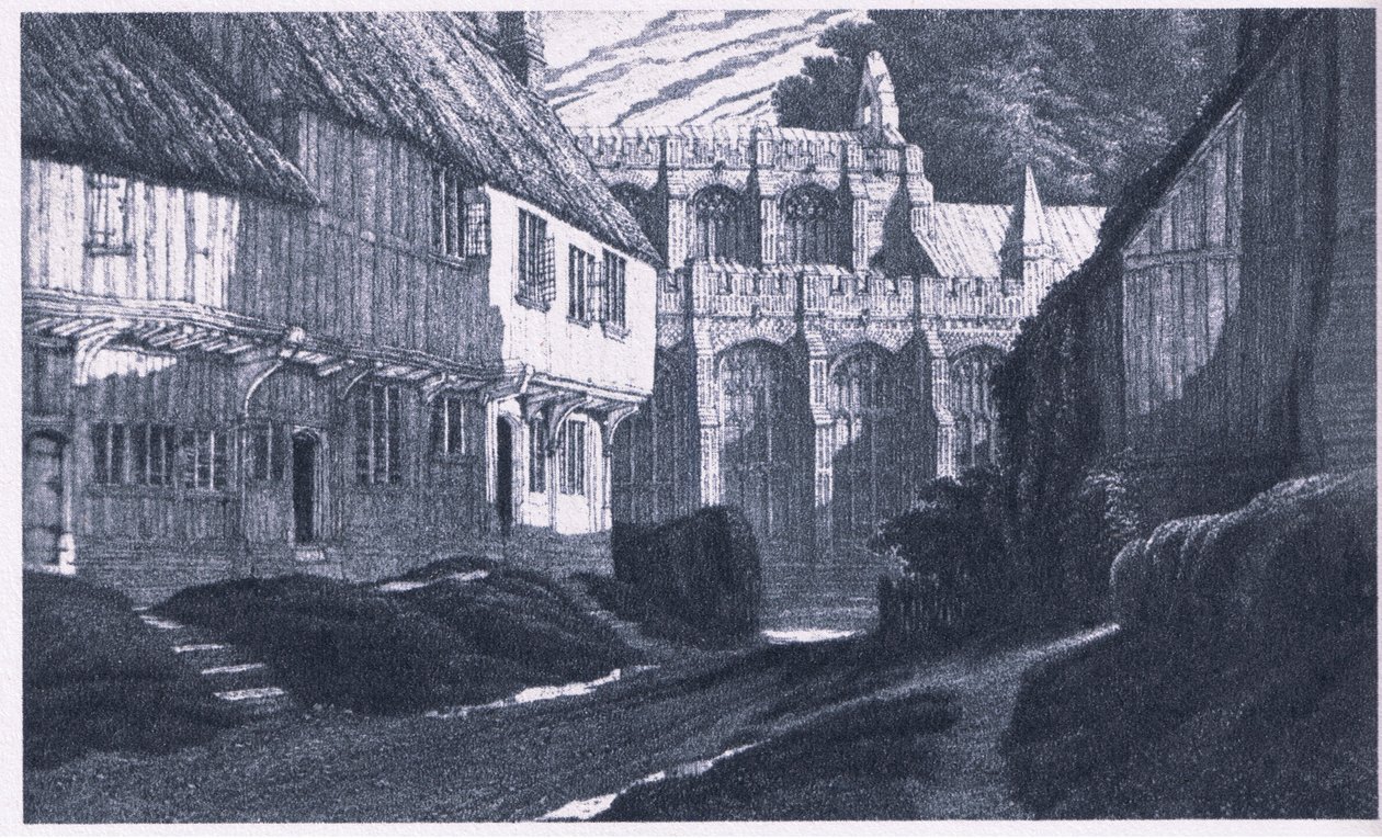 Clavering Essexの思い出（カラーリトグラフ 作： GLグリッグ