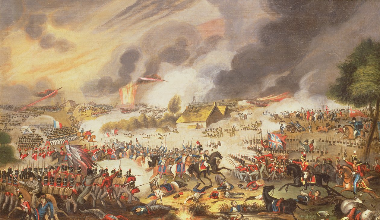 ウォータールーの戦い、1842年1815年6月18日 作： G.ニュートン