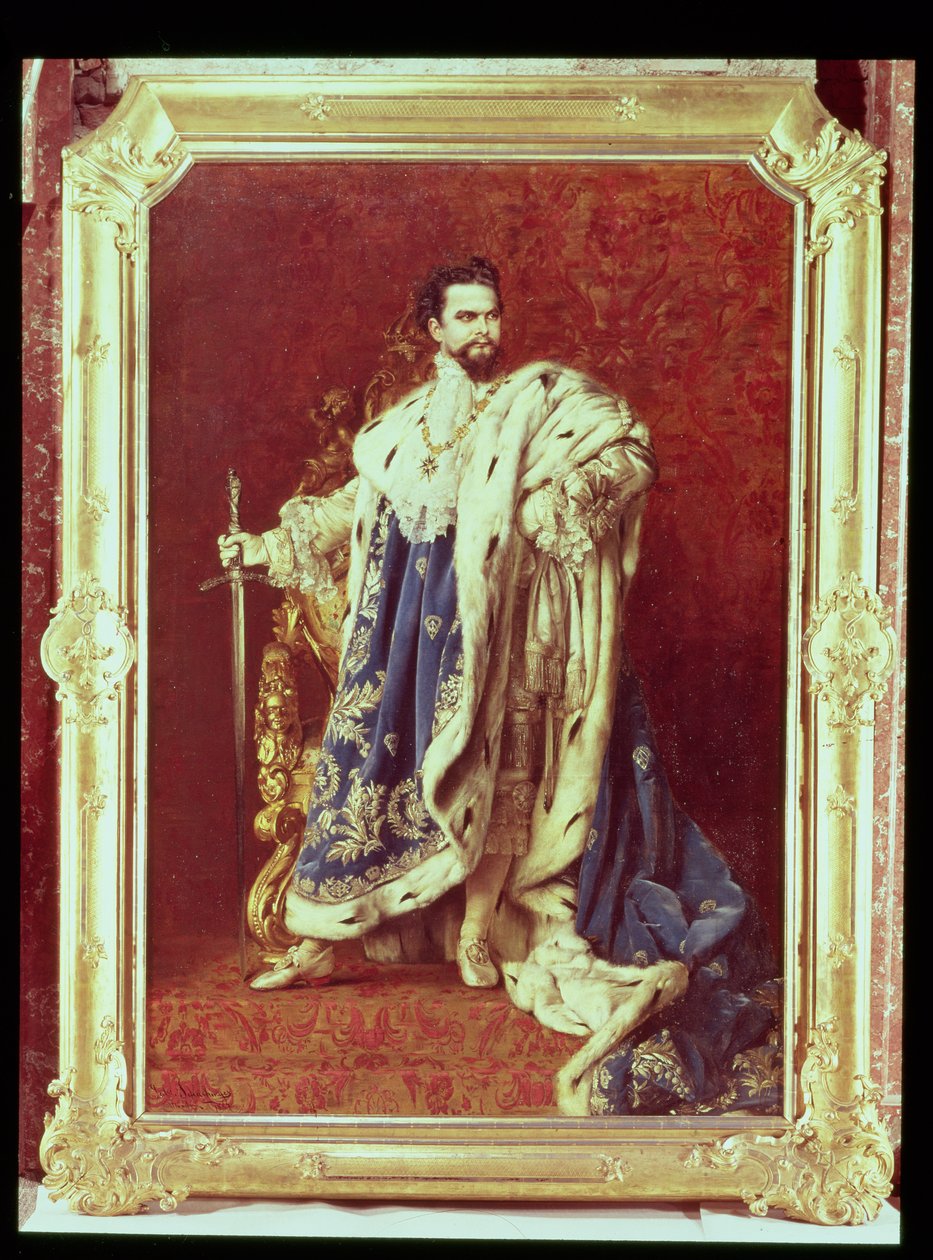 ルートヴィヒ2世（1845-86）1887 作： ガブリエル・シャチンジャー