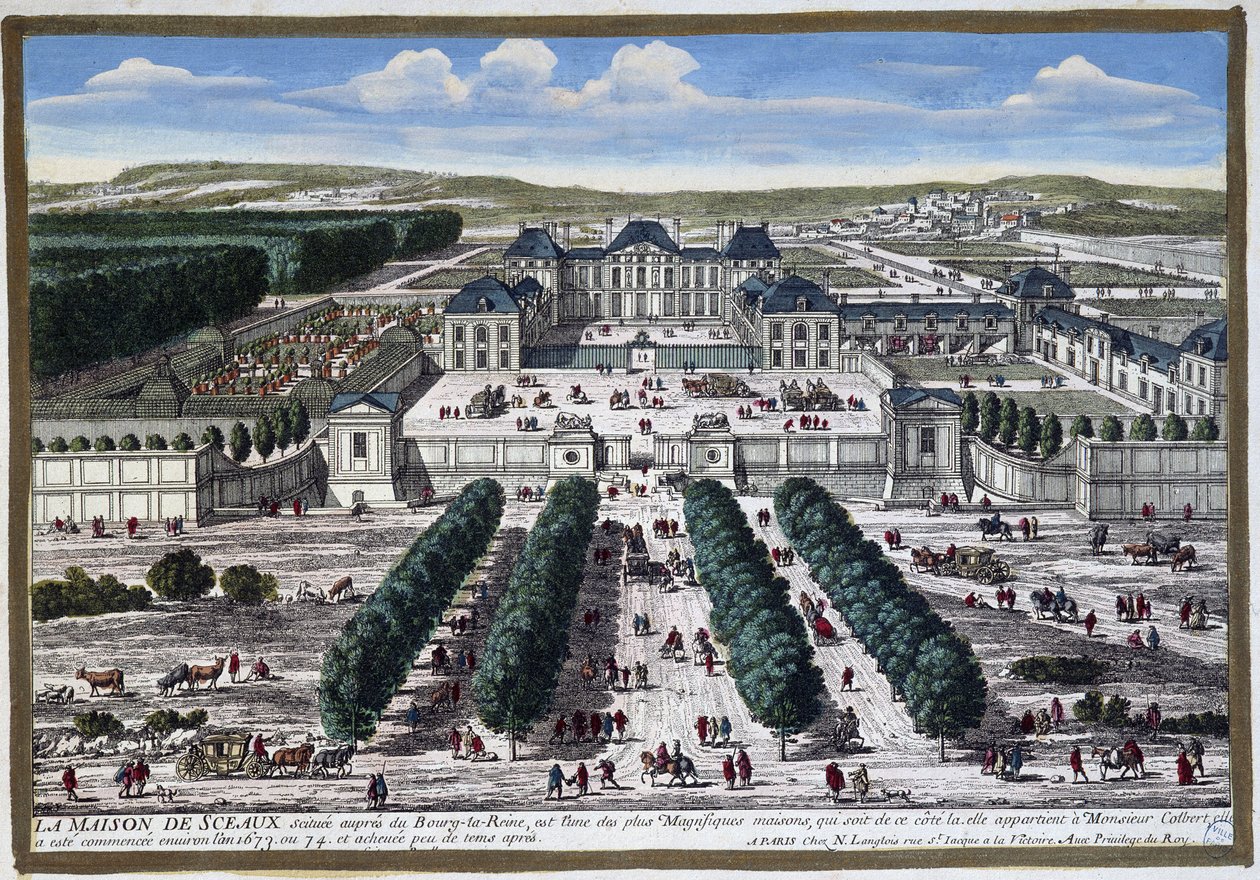 Château de Sceaux (Le oursの庭園), by Perelle 作： ガブリエル・ペレル