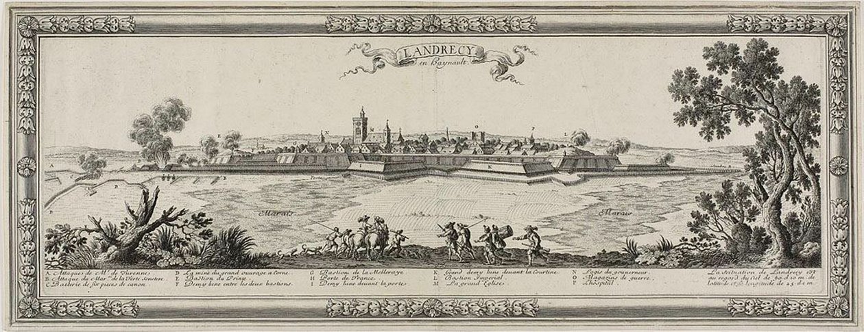 Landrecy en Heynault、1631年 作： ガブリエル・ペレル