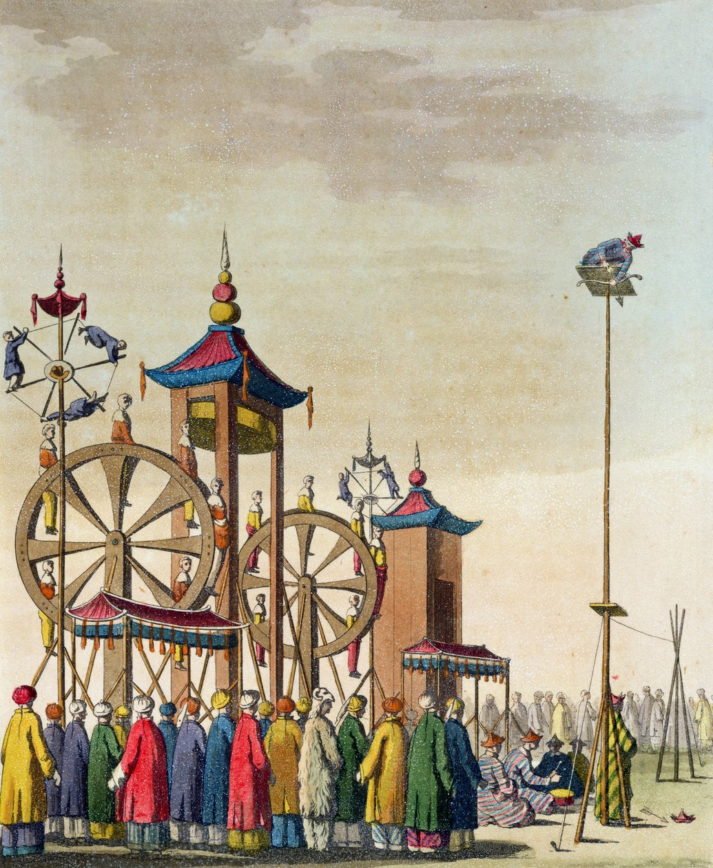 中国のサーカス、ジュリオフェラーリオの「ルコスチュームアンシャンエモデルヌ」のイラスト、c.1820s-30sを公開 作： ガエターノ・ザンコン