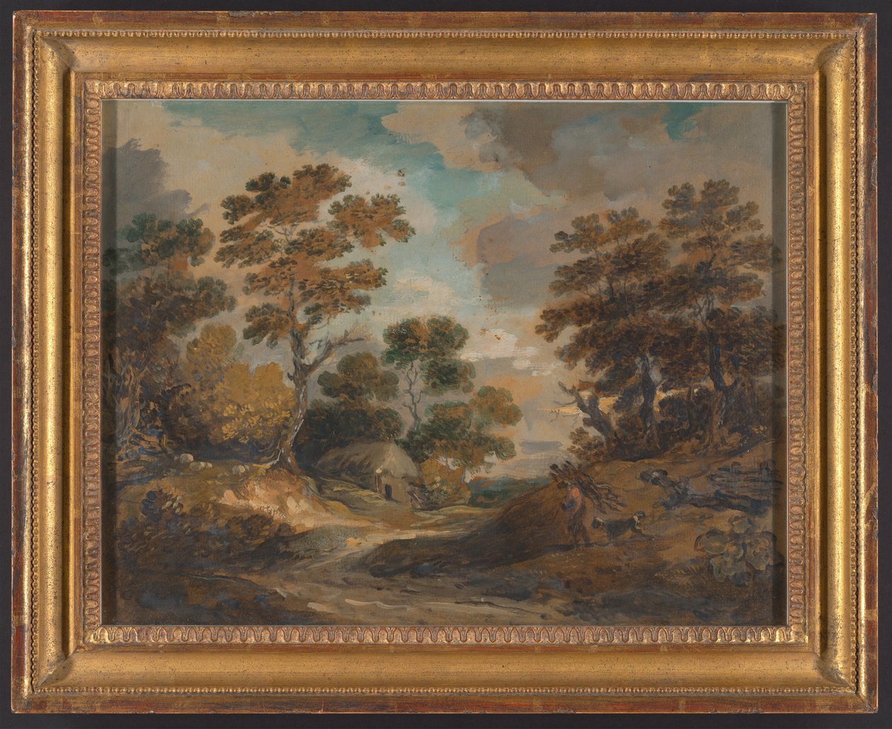 Landschaft: Mann mit Reisigbündeln 作： ゲインズバラデュポン