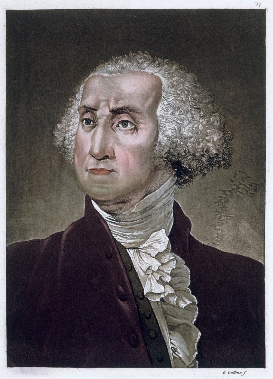 ジョージ・ワシントン、アメリカ合衆国初代大統領、c1820 作： ガロ・ガリナ