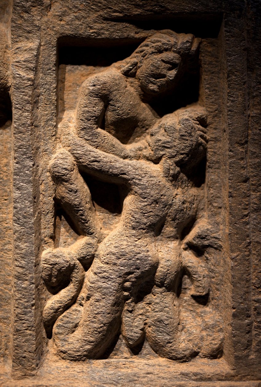 トリトン低浮き彫り彫刻 ガンダーラ（パキスタン）の美術 2～3世紀韓国国立博物館、ソウル（韓国）。 作： ガンダーラスクール
