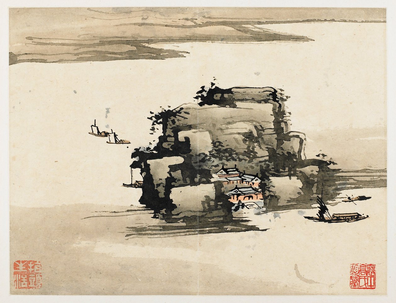 指画、全十葉のアルバムより 作： 高七平