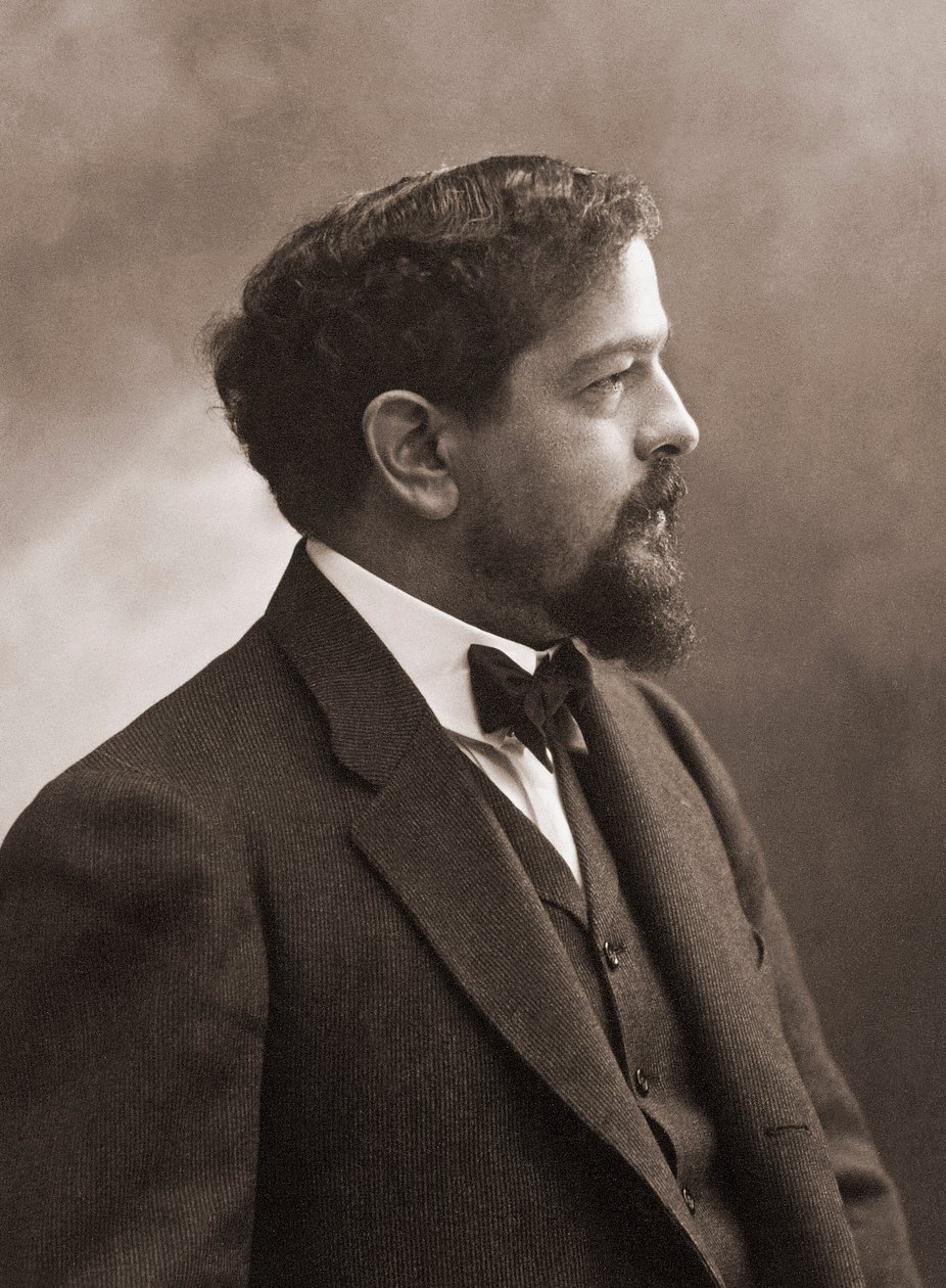 フランスの作曲家（1862-1918）クロード・ドビュッシー - フランスの作曲家クロード・ドビュッシー（1862-1918）の肖像 1908年 - photo Nadar. 作： Gaspard Felix Tournachon Nadar