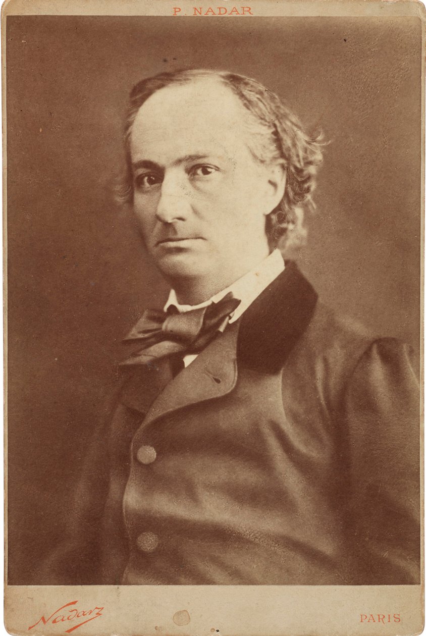 シャルル ボードレールの肖像画 1821 ～ 1867 年、1855 年頃。 作： ガスパール・フェリックス・ナダル