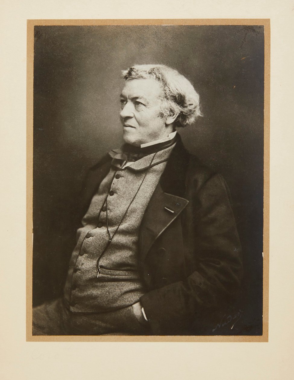 ジャン＝バティスト・カミーユ・コローの肖像 1796-1875 年、1860 年頃。 作： ガスパール・フェリックス・ナダル