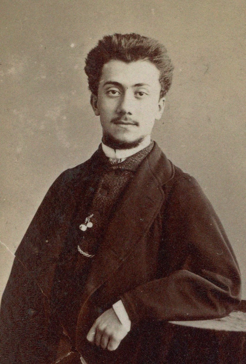 作曲家アレクサンドル ルイジーニ 1850-1906 の肖像画。 作： ガスパール・フェリックス・ナダル
